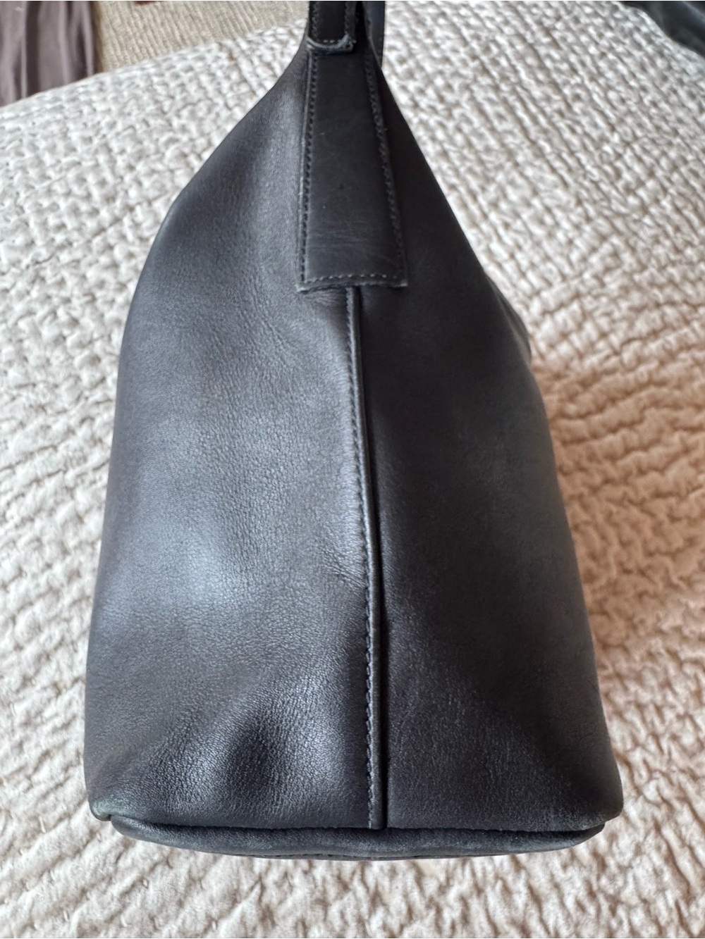 Vintage Coach Black Leather Hobo Shoulder Bag - Picture 7 of 16